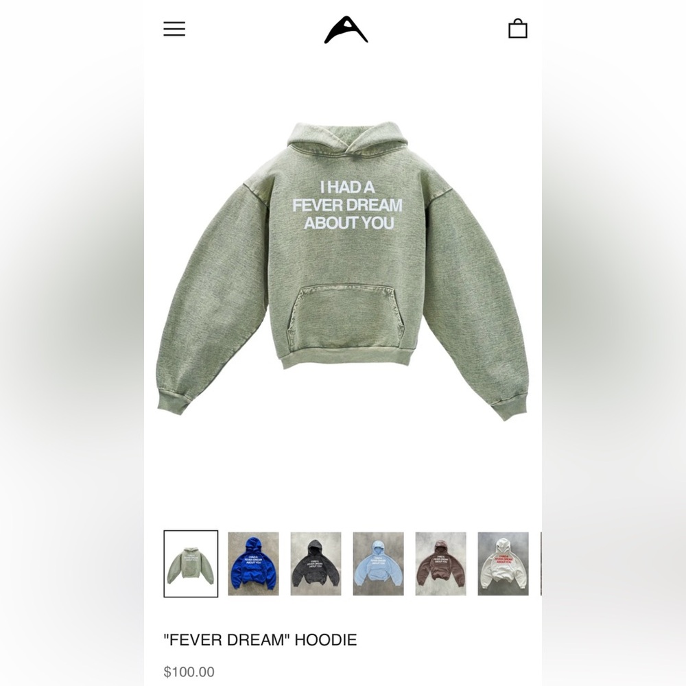 Brand new Artificial Fever “Fever dream” hoodie Sz small